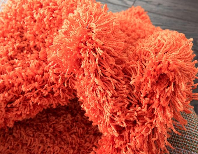 Unique Loom Solid Shag Collection Area Rug - Image 7