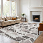 8X10 Area Rugs for Living Room Bedroom, Modern Abstract Large Carpet Washable by IGEMAEVE