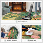Peacock Peony Rugs for Bedroom - Image 7
