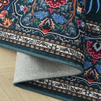 Rugcomf Area Rugs 5x7 Vibrant Tree of Life-Patterned Vintage Washable Area Rug - Image 6