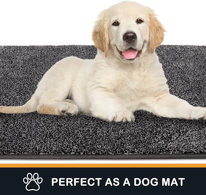 PURRUGS Dirt Trapping Door Mat 24" x 35.5", Non-Slip Machine Washable Entry Rug - Image 6