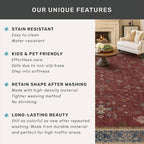 5x7 Boho Dark Red Rug for Living Room - Image 7