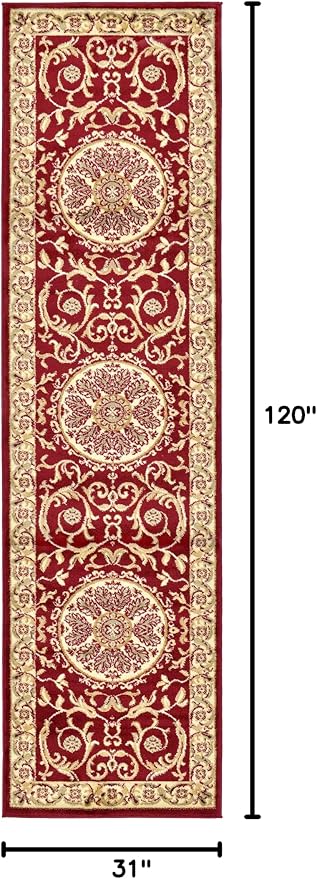 Unique Loom Versailles Collection Traditional Classic Medallion Floral Motif - Image 3