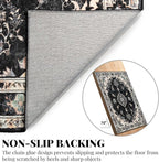 MUJOO Area Rugs 5'x7'Black, Boho Rug - Image 4
