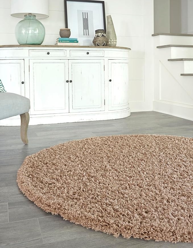 Unique Loom Solid Shag Collection Area Rug - Image 4