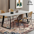 10'x14' Washable Area Rug Boho Chic Medallion Distressed Design Non-Shedding - Image 3