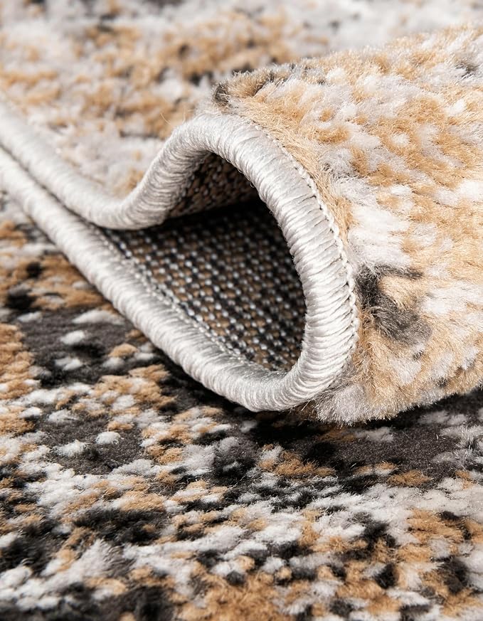 Rugs.com Leipzig Collection Rug – 4 Ft Round Beige Low-Pile Rug Perfect - Image 5