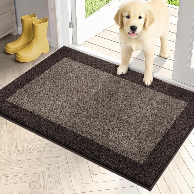 PURRUGS Dirt Trapping Door Mat 24" x 36", Non-Slip/Skid Machine Washable by PURRUGS