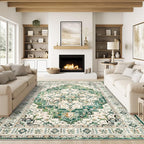 zesthome 9x12 Area Rugs, Stain Resistant Washable Rug, Ultra-Thin Rugs by Zesthome