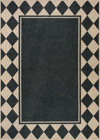 Moynesa Easy Jute Outdoor Rug 5x7 Area Rugs, Washable Checkered Rugs - Image 8