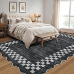 GarveeHome 4x6 Area Rug Small Washable Living Room Rug Scalloped Rug - Image 7
