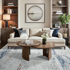 Toneed Abstract Area Rug 5x7 Modern Washable Rug Soft Non Slip Rug Low Pile - Image 5