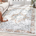 COMSLE 4x6 Rugs for Living Room Washable Area Rugs for Bedroom Faux Wool by COMSLE