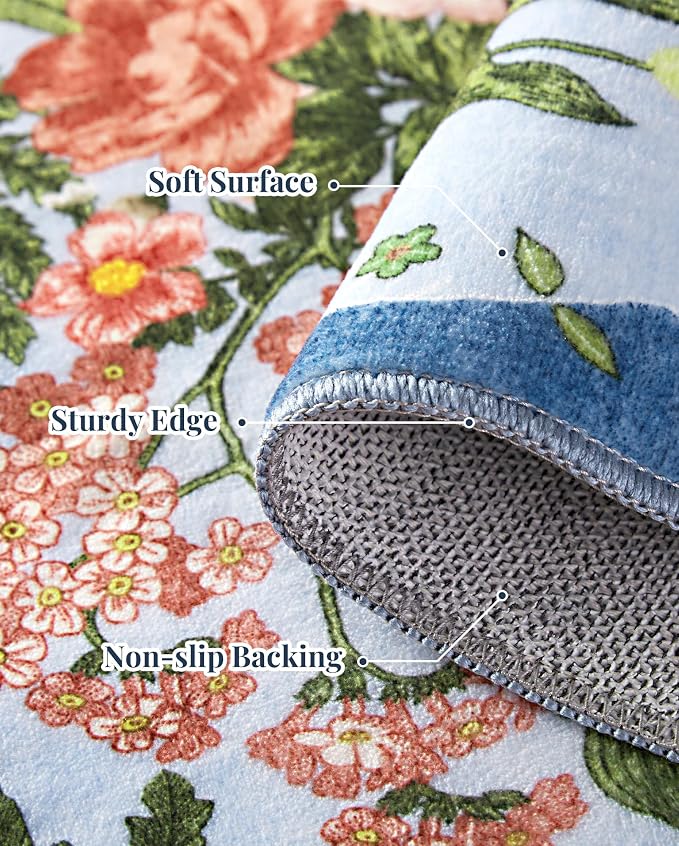 Floral Runner Rug 2x6 - Image 5