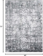 Area Rug 4×6, Vintage Boho Rug, Ultra-Soft Low Pile, Non Slip, Stain Resistant - Image 2