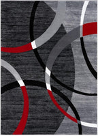 Persian-Rugs Luxe Weavers Victoria Collection 3895 Gray 7 ft x 10 ft Modern - Image 3