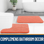 OLANLY Bathroom Rugs 70x24, Extra Soft Absorbent Chenille Bath Rugs, Rubber - Image 7