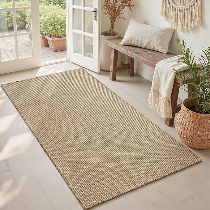 Jute Front Door Mat Indoor Entrance Indoor Door Mat Rugs by Engiw