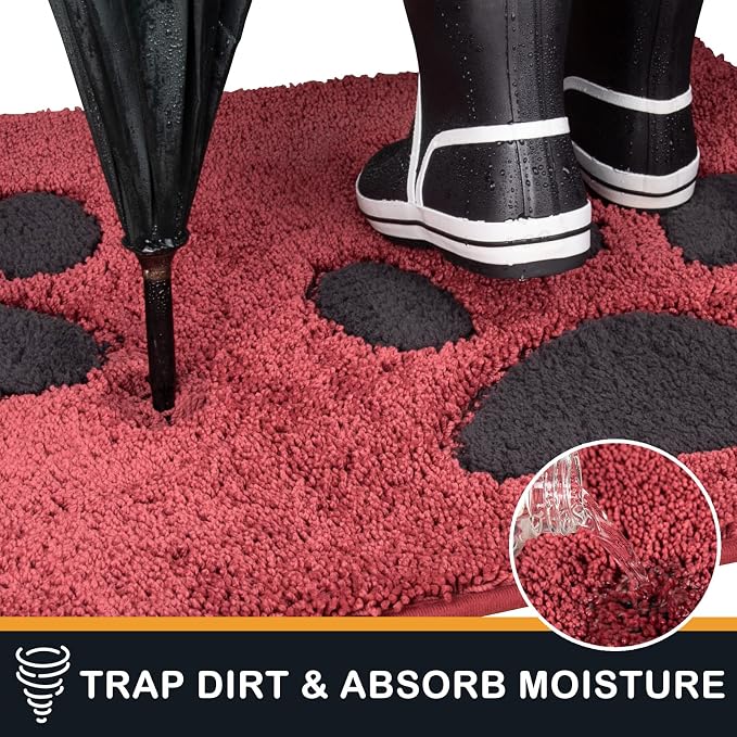 PURRUGS Dirt Trapping Door Mat 32" x 70", Non-Skid/Slip Machine Washable - Image 3