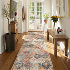 Lahome Moroccan Hallway Runner Rug, Oriental Laundry Room Rug Non-Slip Vintage - Image 6