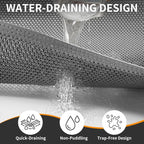 Front Door Mat 24''x71'', Drainage Heavy Duty Dirt Trapping Non-Slip Doormats - Image 3