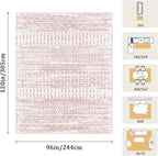 8x10 Machine Washable Area Rug for Living Room, Kids and Pets Friendly for - Image 2