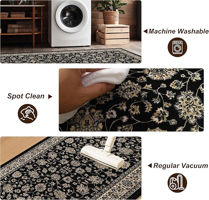 XWZO Entryway Area Rug 2x3ft — Soft Low Pile Door Floor Mat - Image 6