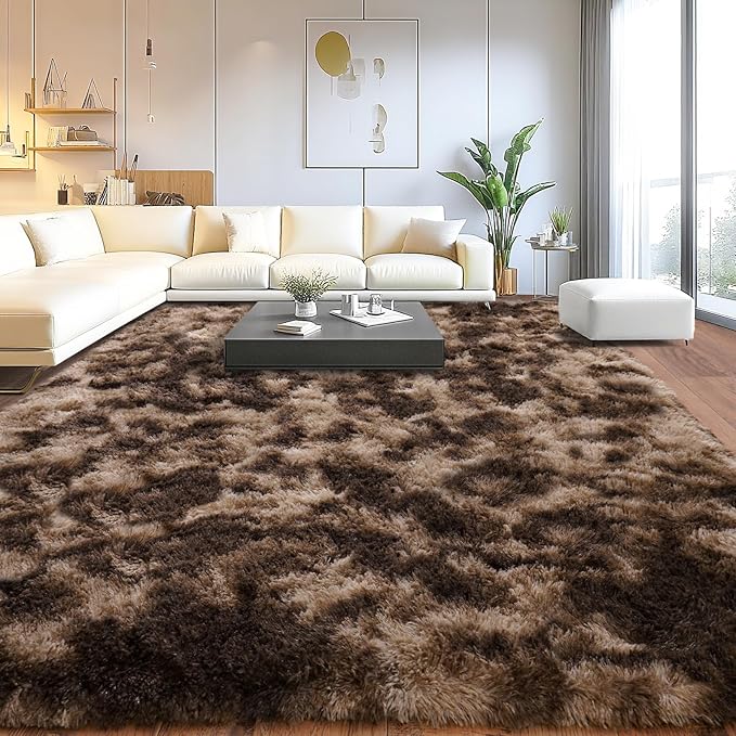 Upgrade Non-Slip Plush Rugs for Living Room, Soft Shaggy Carpets for Living Room by Isdook