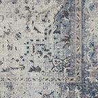 RUGGABLE Washable Vintage Area Rug – Sarrah Blue Quartz 6x9, Stain-Resistant - Image 4