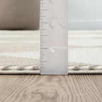 Abani Cream Area Rug for Living Room, Bedroom - Image 9