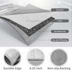 3x10 Washable Runner Rug for Family: Easy-to-Clean Runners for Hallway Entryway - Image 7