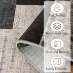 Modern Geometric Patchwork Indoor Runner Rug - Image 8