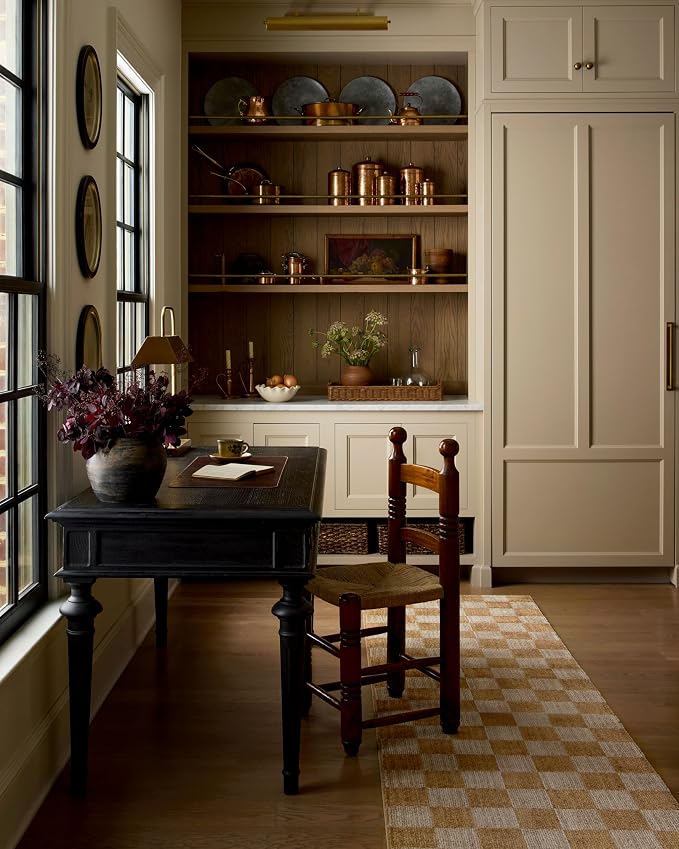 Loloi Chris Loves Julia Calvin Collection CLV-01 Apricot/Ivory 5'-3" x 5'-3" - Image 2