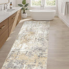 Runner Rug Kitchen Washable Rugs: 3x10 Non-Slip Abstract Soft Modern Stain - Image 5