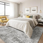 10x14 Area Rugs Living Room: Washable Large Abstract Neutral Modern Soft Rug - Image 4