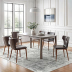 Abstract Rug 8x10 Large Living Room Rugs Neutral Modern Washable Area Rugs - Image 3