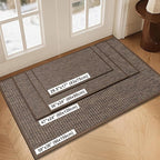LEKEEPGO Door Mat 17"x29", Non Slip Door Mat Indoor Entrance, Rubber Backing - Image 2