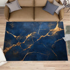 2x4 Abstract Marble Runner Rug for Hallway by Unknown