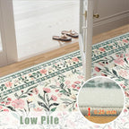 6x9 Area Rugs for Living Room: Floral Washable Rug Vintage Large Soft Boho - Image 10