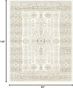 7x9 Area Rugs for Living Room, Thin Washable Rug, Non-Slip Foldable Area Rug - Image 2