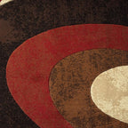 Home Dynamix Tribeca Slade Modern Area Rug, Abstract Brown/Red 39"x55" - Image 5