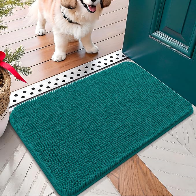 OLANLY Dog Door Mat for Muddy Paws 24x16, Absorbs Moisture and Dirt, Absorbent by OLANLY