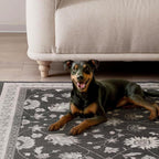 EVERGRACE Hallyway Area Runner Rugs 2x6, Boho Floral Faux Wool Indoor Outdoor - Image 5
