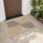 Lahome Rainbow Easy Jute Rug, 2x3 Entryway Rug Indoor Outdoor Front Door Mat - Image 2