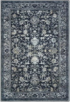 KILOCOCO Area Rug 3x5 Entryway Rug Washable Printed Vintage Floral Rubber - Image 9