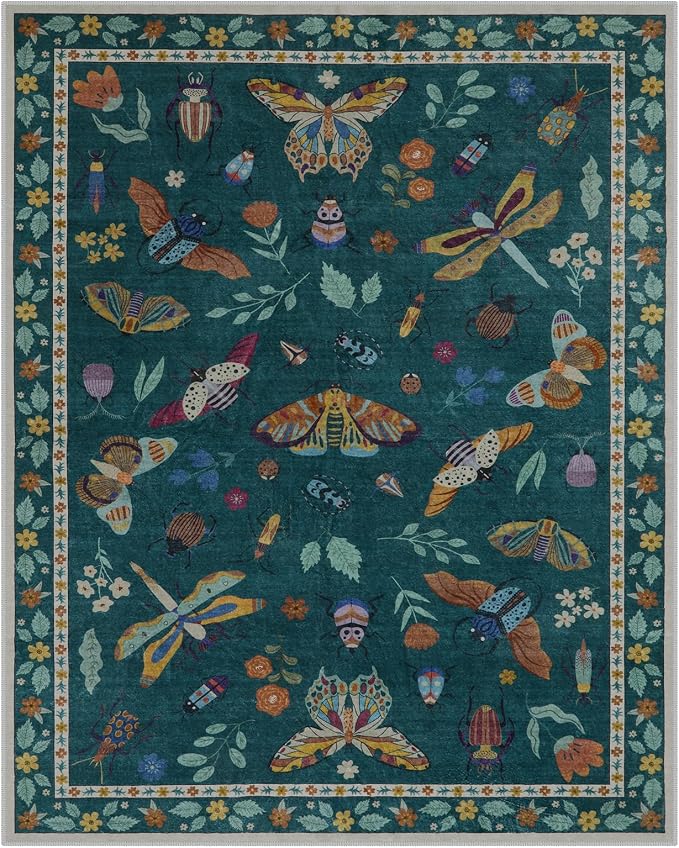 Lahome Insect Washable Rugs 8x10, Soft 8x10 Area Rugs - Image 8