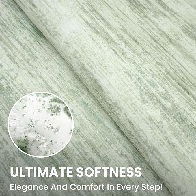 2x6 Modern Abstract Runner Rug for Hallways, Lime Green Super Soft Hallway - Image 7