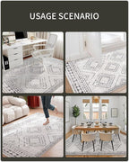 ILANGO Area Rugs 9'x12' for Living Room Machine Washable Grey Area Rugs Modern - Image 7