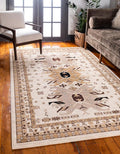 Unique Loom Taftan Collection Border Geometric Tribal Inspired Design Area Rug by UniqueLoom