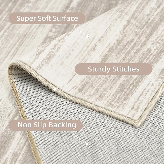 PADOOR Modern Abstract Runner Rug - Image 4